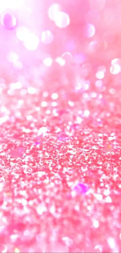Glittery pink sparkle texture wallpaper