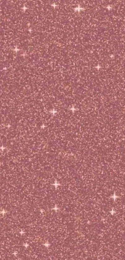 Pink glitter wallpaper with sparkling stars