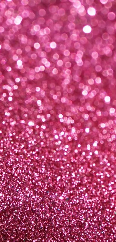 Pink glitter wallpaper with sparkling effect