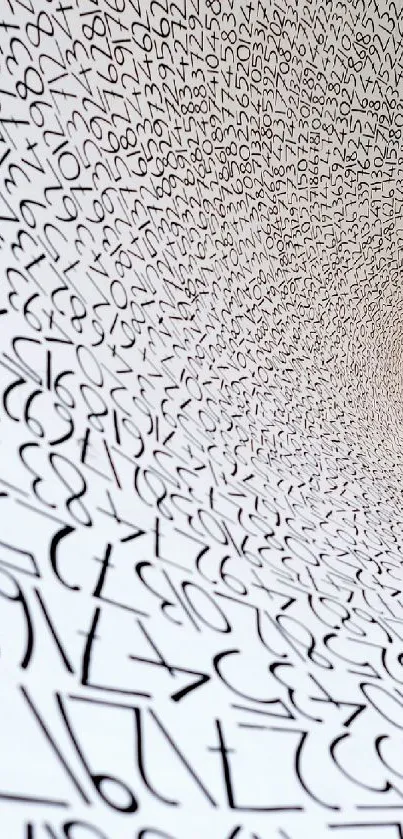 Spiral design with numbers forming a mesmerizing pattern.