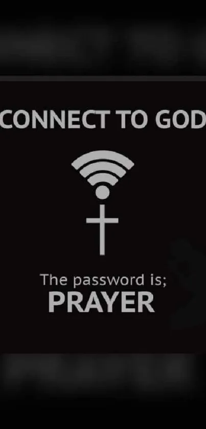 Connect to God, prayer-themed mobile wallpaper.