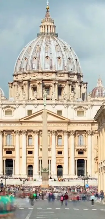 St. Peter's Basilica in Vatican City, featuring iconic Renaissance architecture.