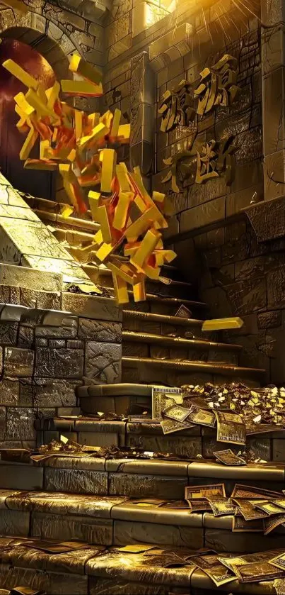 Stairs Stone Wall Still Life Photography Live Wallpaper