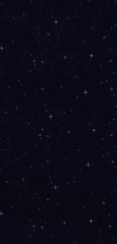 Dark blue night sky filled with stars wallpaper.