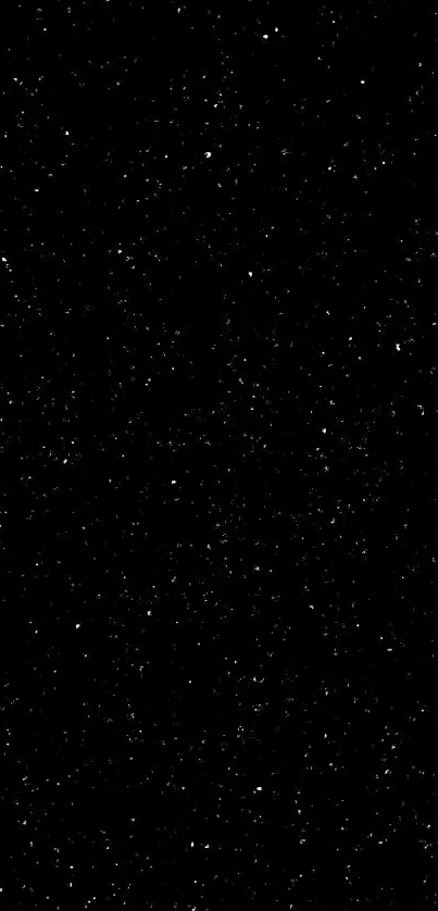 Starlit night sky wallpaper with tiny sparkling stars on a black background.