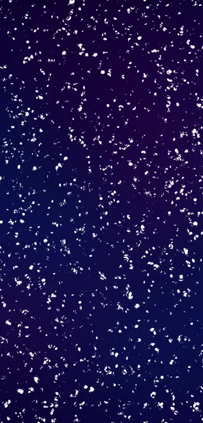 Starry night galaxy wallpaper with deep blue background and white stars.