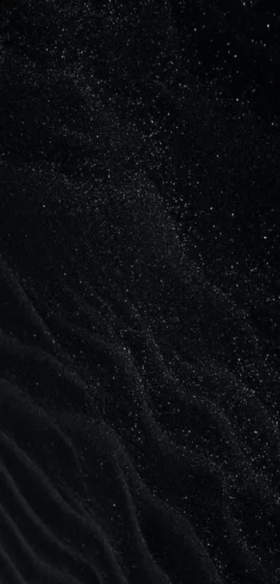 Starry sand dunes wallpaper with dark abstract design.