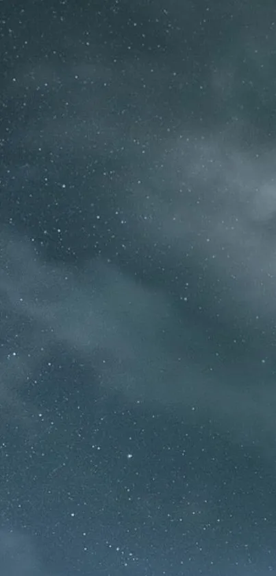 Mobile wallpaper featuring a starry night sky with clouds.