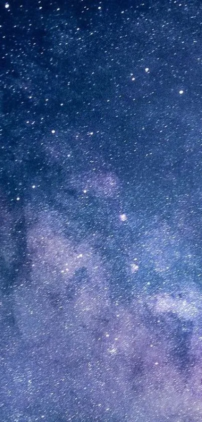 Starry night sky wallpaper with a galaxy of sparkling stars.