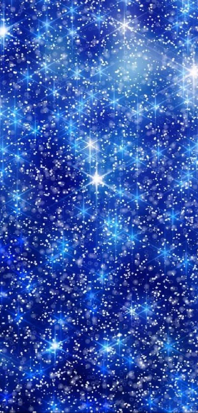 A captivating starry night sky wallpaper with twinkling stars on a black background.