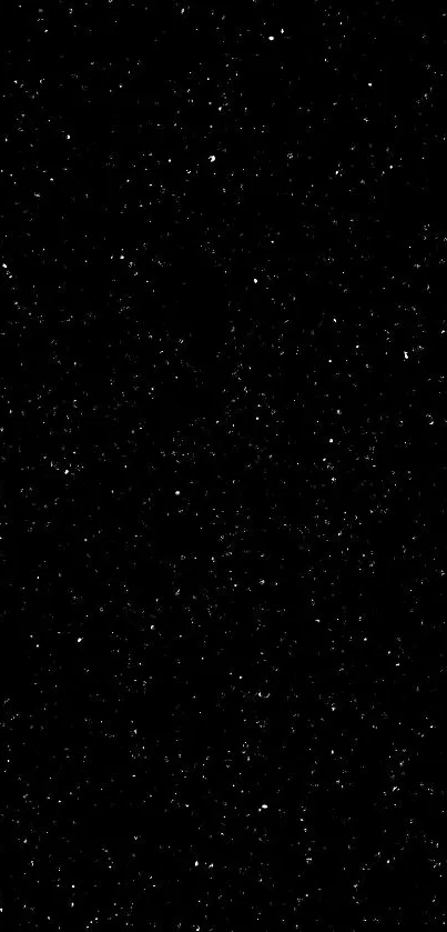 Black starry night sky wallpaper with twinkling stars.