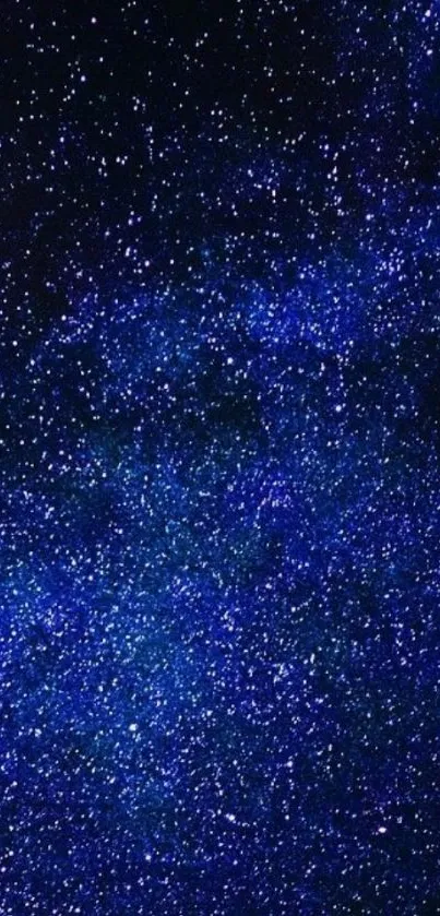 A mesmerizing starry night sky wallpaper with deep blue hues.