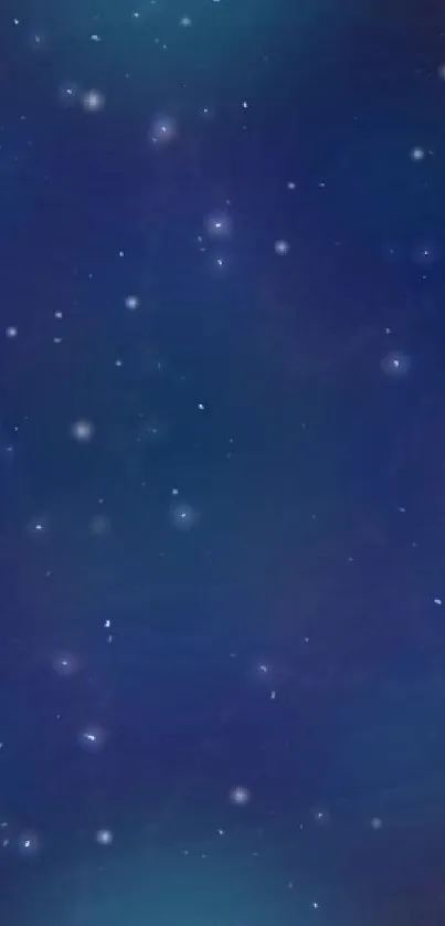 Starry night sky mobile wallpaper with a navy blue backdrop.