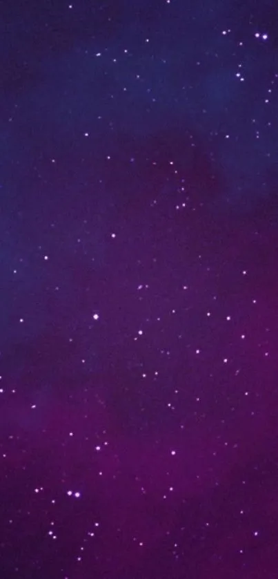 Vibrant purple and blue starry sky wallpaper.