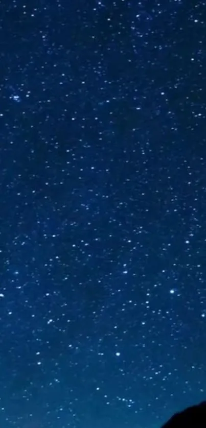 Starry night sky wallpaper with countless shining stars.