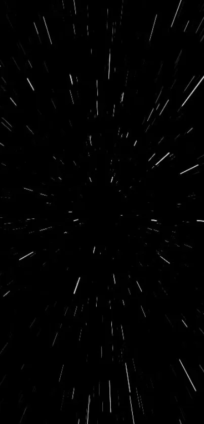 Dynamic black space wallpaper with white star streaks.