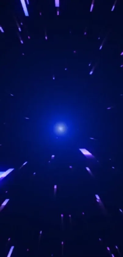 Blue and purple stellar light burst wallpaper