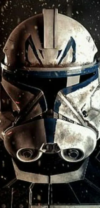 Stormtrooper helmet artwork mobile wallpaper.