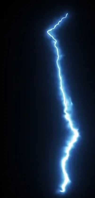 Blue lightning bolt on a dark background wallpaper.