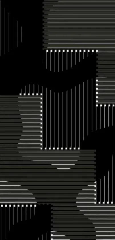 Black and gray striped abstract wallpaper pattern.