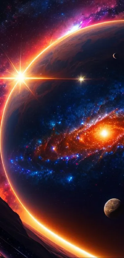 Stunning Cosmic Galaxy Wallpaper - free download