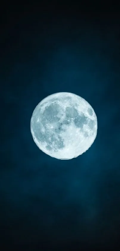 Bright full moon against a dark sky wallpaper.