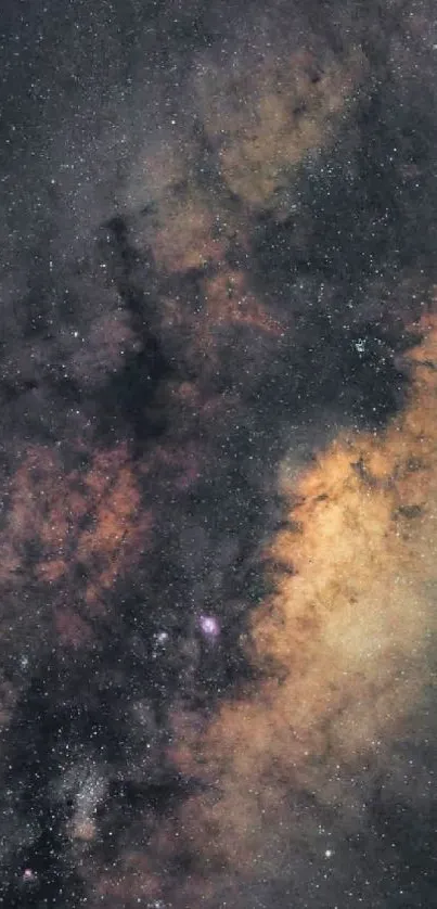 A mesmerizing view of a galaxy with star-filled deep space.