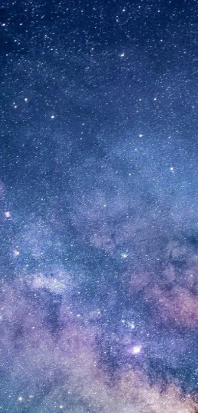 Stunning galaxy wallpaper with starry sky and vibrant colors for mobile screens.