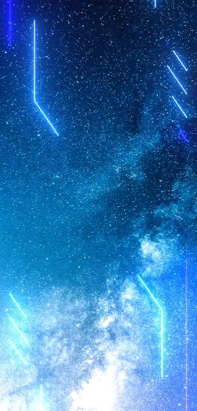 Stunning galaxy night sky wallpaper with stars.