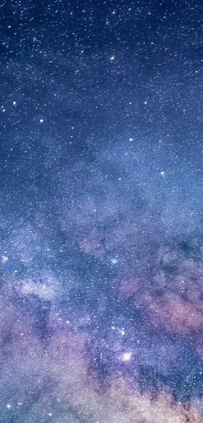 Galaxy wallpaper with starry sky and cosmic colors for mobile devices.