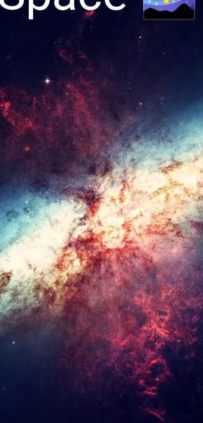 Vibrant galaxy space wallpaper with stars and nebula.