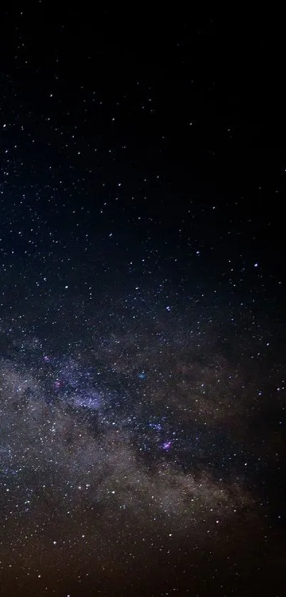 Breathtaking Milky Way galaxy with stars in a dark blue night sky.