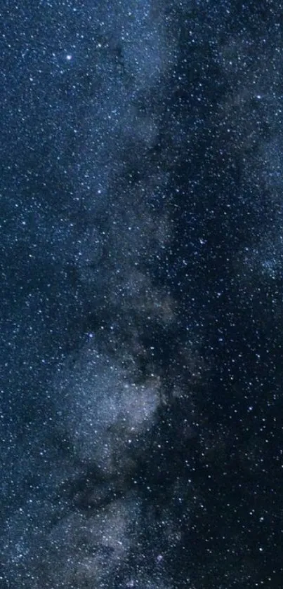 Milky Way galaxy mobile wallpaper with starry night sky.