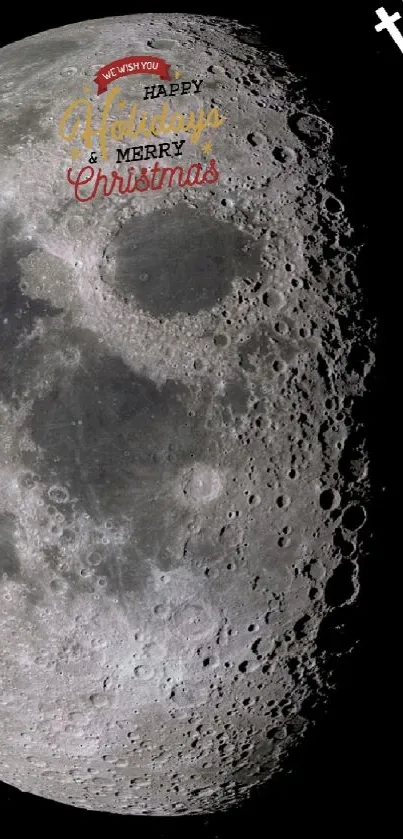 Lunar phase captured in stunning moon wallpaper design.