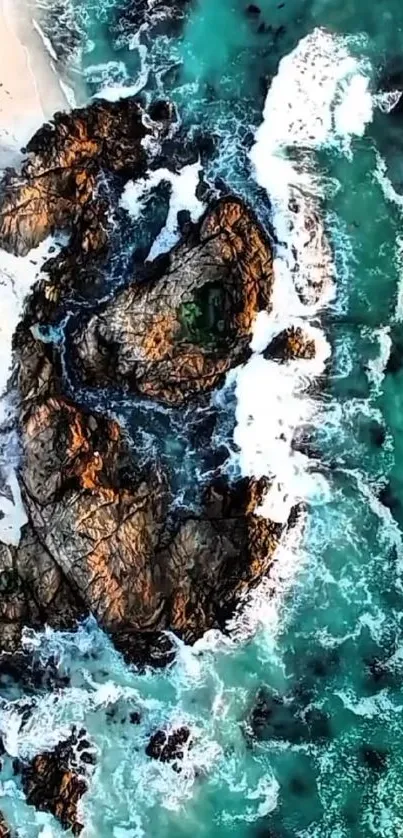 Stunning Ocean Rock View Wallpaper - free download