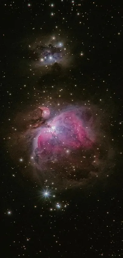 Orion Nebula in vibrant colors, showcasing cosmic beauty and star formations.