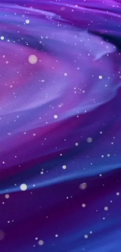 Vibrant purple galaxy wallpaper with stars.