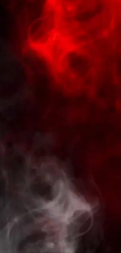 Red and black abstract smoke mobile wallpaper.