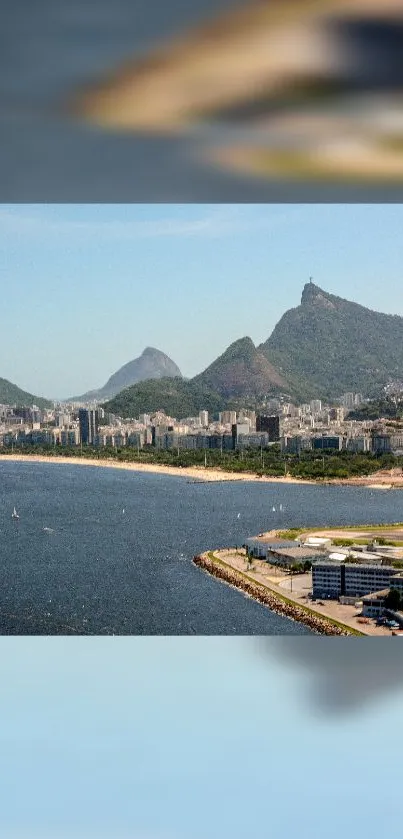 Beautiful view of Rio de Janeiro's beaches and cityscape.