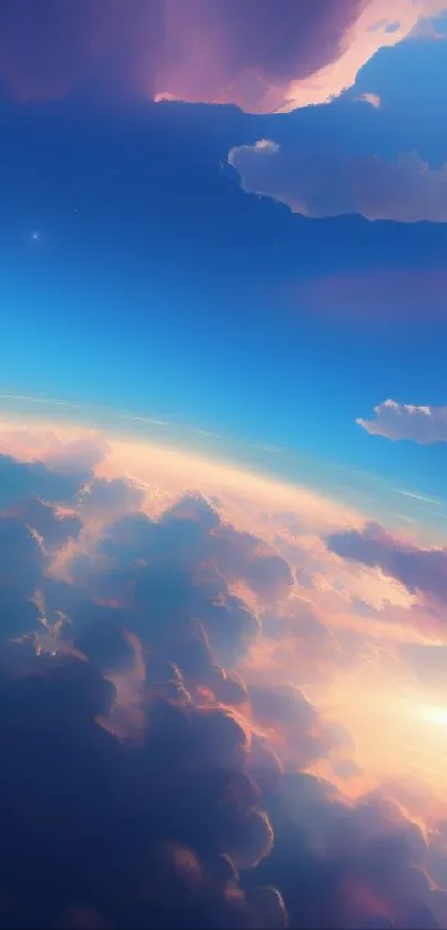 Breathtaking surreal sky and clouds wallpaper.