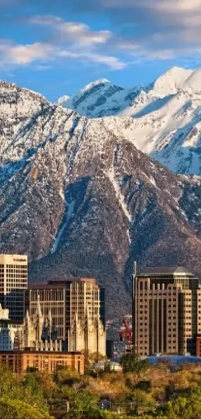 Breathtaking Utah landscapes with mountains and rock formations mobile wallpaper.