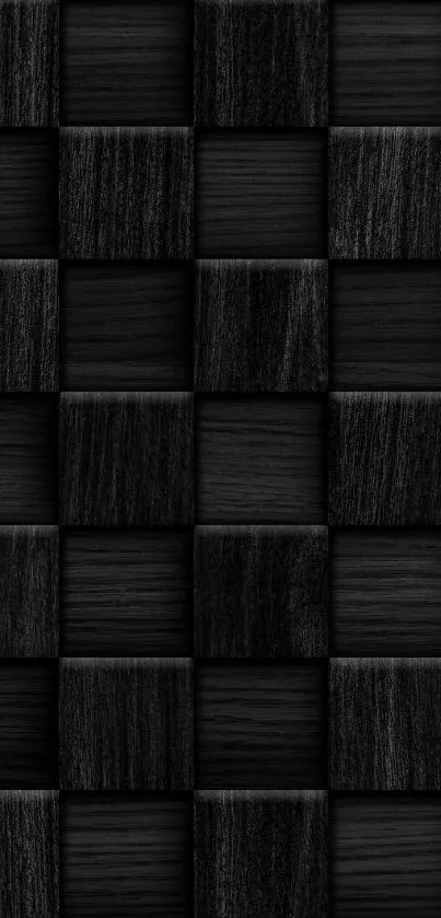 Black checkered textured phone wallpaper.