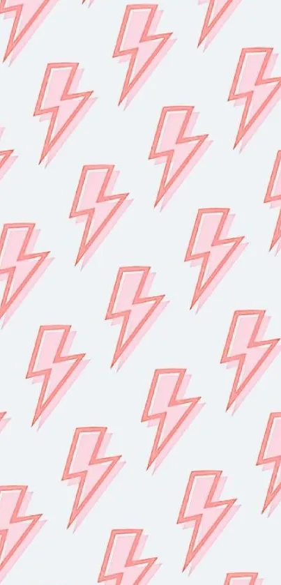 Pink lightning bolts on a light background.