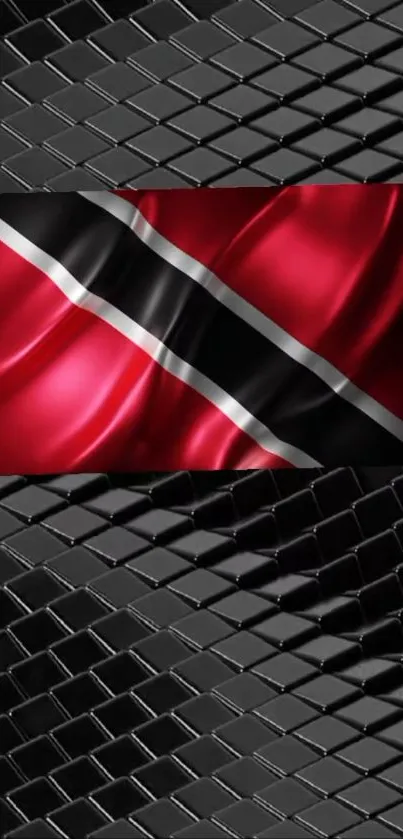 Trinidad and Tobago flag on textured background