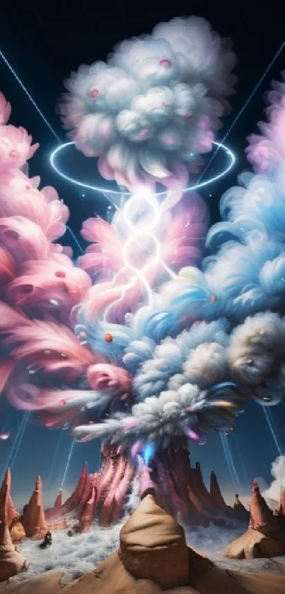 Surreal Cloudscape Mobile Wallpaper Free Download