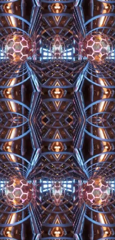 Symmetry Fractal Art Motif Live Wallpaper