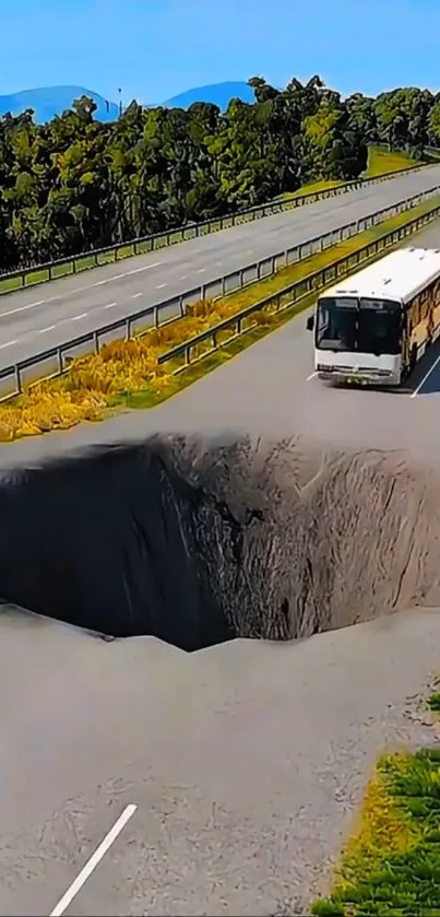 Tar Sinkhole Road Trip Live Wallpaper