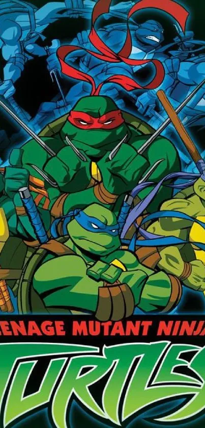 Teenage Mutant Ninja Turtles illustrated wallpaper.