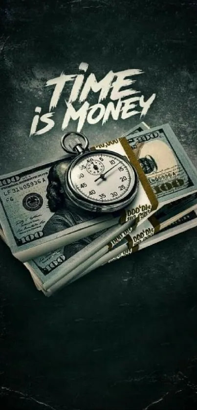 Time is Money Motivational Wallpaper - free download