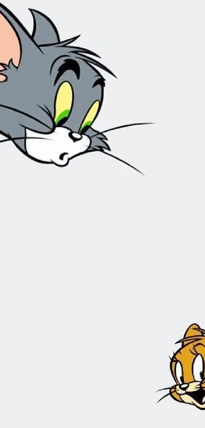 Tom and Jerry cartoon wallpaper with fun illustration.